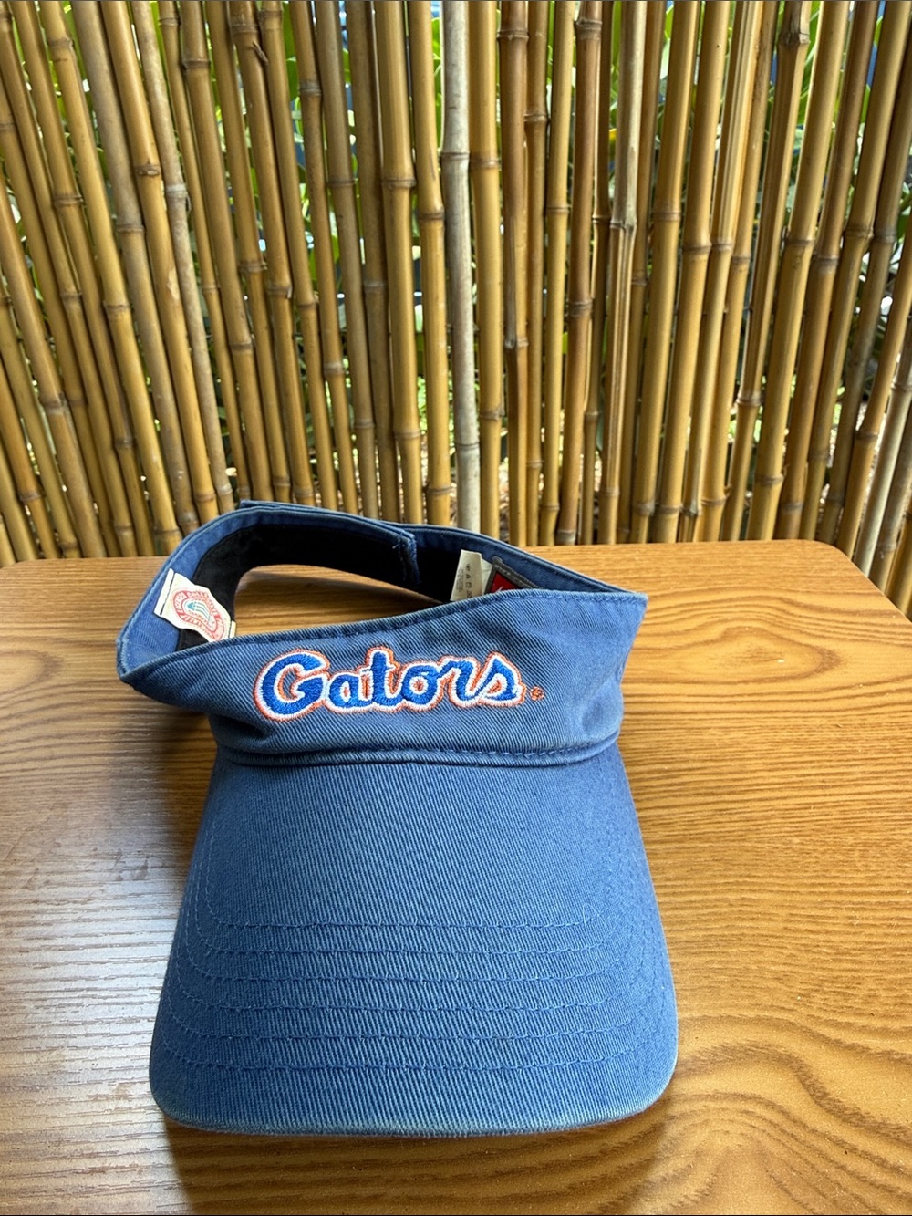Nike Blue Visor with Orange and White Gators Embroidery
